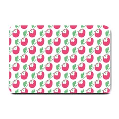 Fruit Pink Green Mangosteen Small Doormat  by Mariart