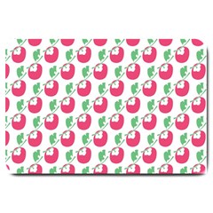 Fruit Pink Green Mangosteen Large Doormat  by Mariart