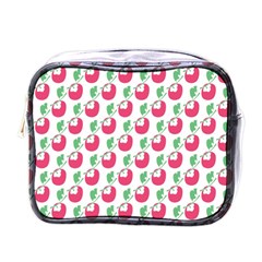 Fruit Pink Green Mangosteen Mini Toiletries Bags by Mariart