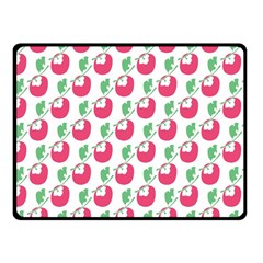 Fruit Pink Green Mangosteen Fleece Blanket (small) by Mariart