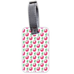 Fruit Pink Green Mangosteen Luggage Tags (two Sides) by Mariart