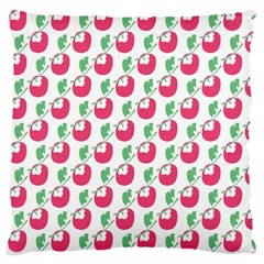 Fruit Pink Green Mangosteen Large Cushion Case (one Side) by Mariart