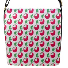 Fruit Pink Green Mangosteen Flap Messenger Bag (s) by Mariart