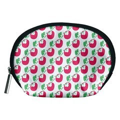 Fruit Pink Green Mangosteen Accessory Pouches (medium)  by Mariart