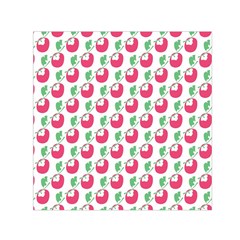 Fruit Pink Green Mangosteen Small Satin Scarf (square) by Mariart