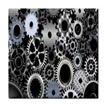 Gears Technology Steel Mechanical Chain Iron Tile Coasters Front