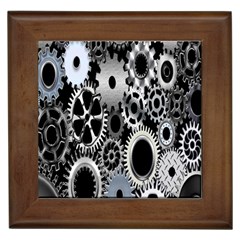 Gears Technology Steel Mechanical Chain Iron Framed Tiles by Mariart