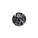 Gears Technology Steel Mechanical Chain Iron 1  Mini Buttons Front