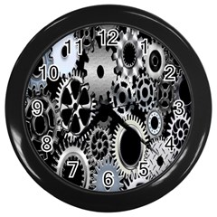 Gears Technology Steel Mechanical Chain Iron Wall Clocks (black) by Mariart