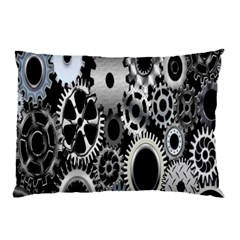 Gears Technology Steel Mechanical Chain Iron Pillow Case by Mariart