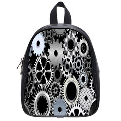 Gears Technology Steel Mechanical Chain Iron School Bags (small)  by Mariart