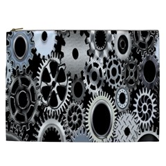 Gears Technology Steel Mechanical Chain Iron Cosmetic Bag (xxl)  by Mariart