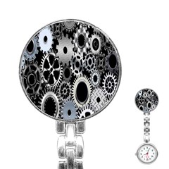 Gears Technology Steel Mechanical Chain Iron Stainless Steel Nurses Watch by Mariart