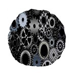 Gears Technology Steel Mechanical Chain Iron Standard 15  Premium Flano Round Cushions Front