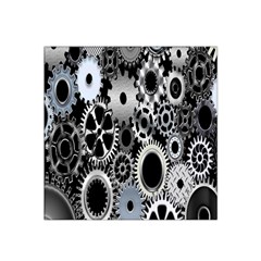 Gears Technology Steel Mechanical Chain Iron Satin Bandana Scarf by Mariart