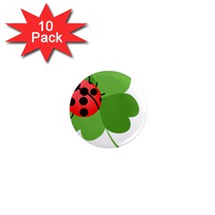 Insect Flower Floral Animals Green Red 1  Mini Magnet (10 Pack)  by Mariart