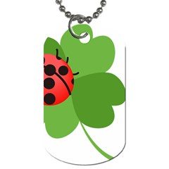 Insect Flower Floral Animals Green Red Dog Tag (two Sides) by Mariart