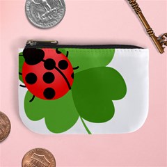 Insect Flower Floral Animals Green Red Mini Coin Purses by Mariart