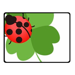 Insect Flower Floral Animals Green Red Fleece Blanket (small) by Mariart