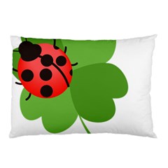 Insect Flower Floral Animals Green Red Pillow Case (two Sides)