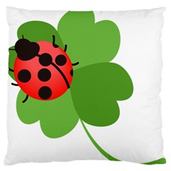 Insect Flower Floral Animals Green Red Standard Flano Cushion Case (one Side) by Mariart