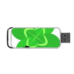 Insect Flower Floral Animals Green Red Line Portable Usb Flash (two Sides) by Mariart