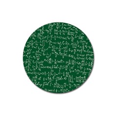 Formula Number Green Board Magnet 3  (round) by Mariart