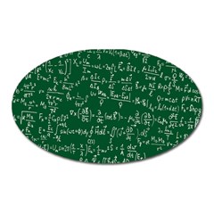 Formula Number Green Board Oval Magnet by Mariart