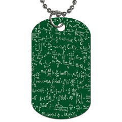 Formula Number Green Board Dog Tag (one Side) by Mariart