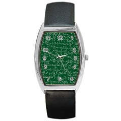 Formula Number Green Board Barrel Style Metal Watch by Mariart