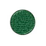 Formula Number Green Board Hat Clip Ball Marker (4 pack) Front