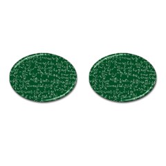 Formula Number Green Board Cufflinks (oval) by Mariart