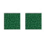 Formula Number Green Board Cufflinks (Square) Front(Pair)