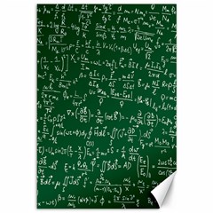 Formula Number Green Board Canvas 12  X 18   by Mariart