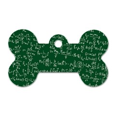 Formula Number Green Board Dog Tag Bone (one Side) by Mariart