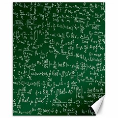 Formula Number Green Board Canvas 11  X 14   by Mariart