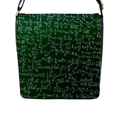 Formula Number Green Board Flap Messenger Bag (l)  by Mariart