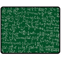 Formula Number Green Board Double Sided Fleece Blanket (medium)  by Mariart