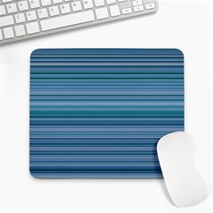 Horizontal Line Blue Large Mousepads by Mariart