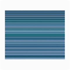 Horizontal Line Blue Small Glasses Cloth (2-side) by Mariart