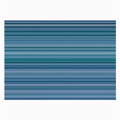 Horizontal Line Blue Large Glasses Cloth (2-side) by Mariart