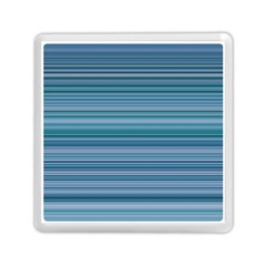 Horizontal Line Blue Memory Card Reader (square)  by Mariart