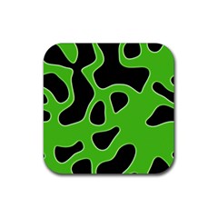 Abstract Shapes A Completely Seamless Tile Able Background Rubber Coaster (square) 