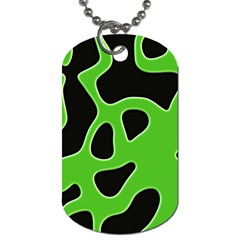 Abstract Shapes A Completely Seamless Tile Able Background Dog Tag (one Side) by Nexatart