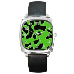 Abstract Shapes A Completely Seamless Tile Able Background Square Metal Watch