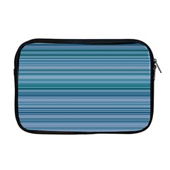 Horizontal Line Blue Apple Macbook Pro 17  Zipper Case