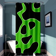 Abstract Shapes A Completely Seamless Tile Able Background Shower Curtain 36  X 72  (stall)  by Nexatart