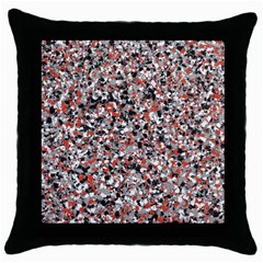 Hurley Mix Electric Electric Red Blend Throw Pillow Case (black) by Mariart