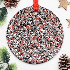 Hurley Mix Electric Electric Red Blend Round Ornament (two Sides) by Mariart