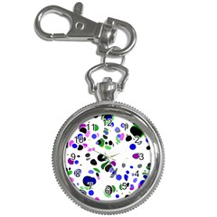 Colorful Random Blobs Background Key Chain Watches by Nexatart